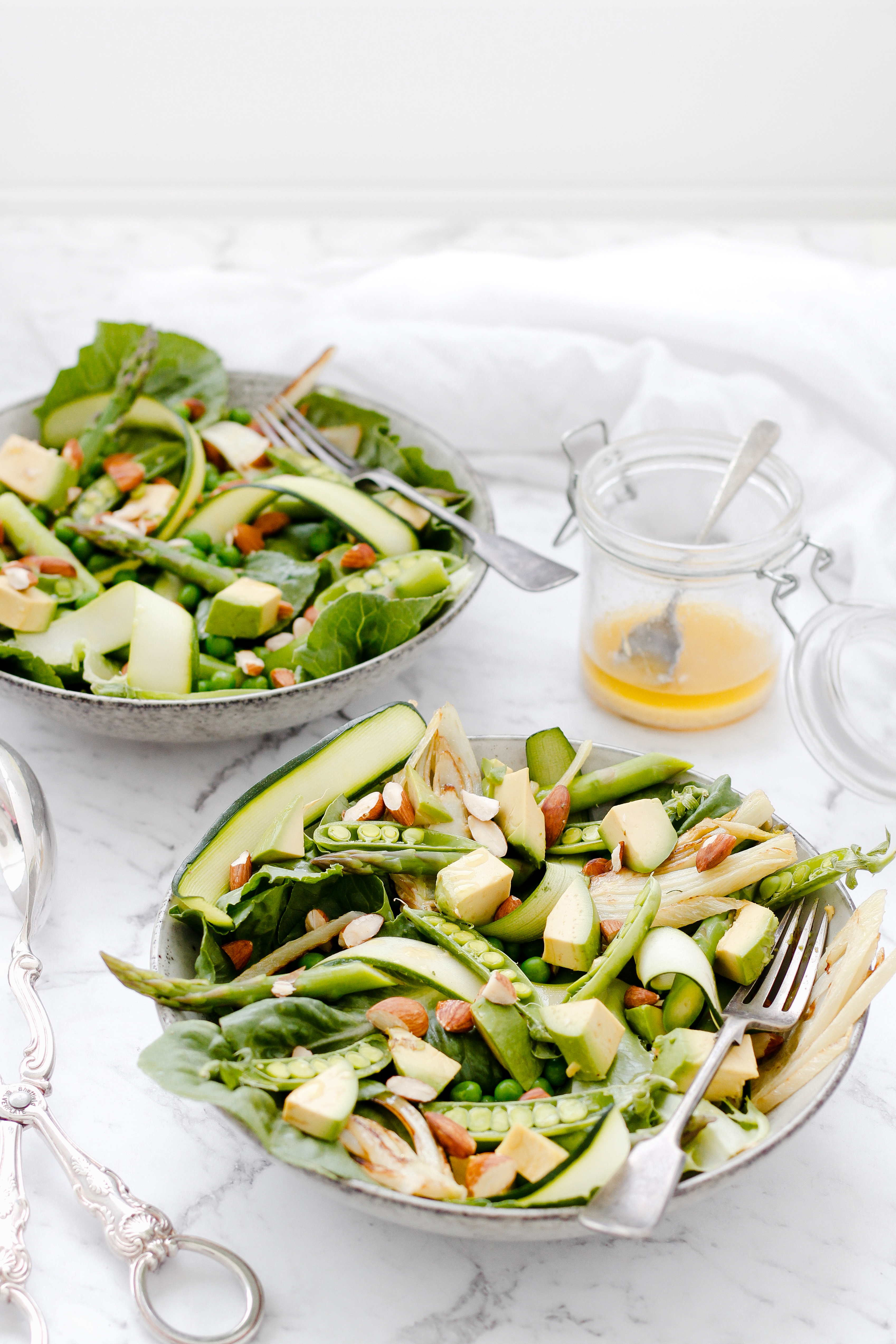Fresh, bright and green salad 