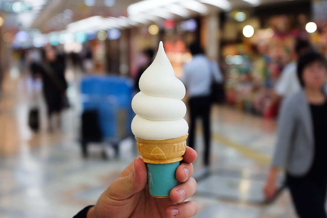 The most Instagrammable Hokkaido Milk soft serve ice cream cone