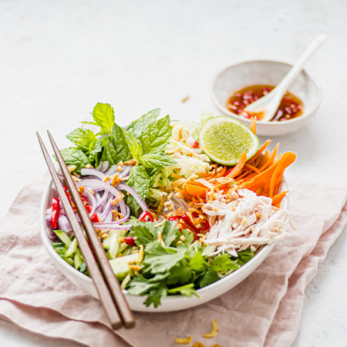 Vietnamese Salad with Poached Chicken - Eatnik