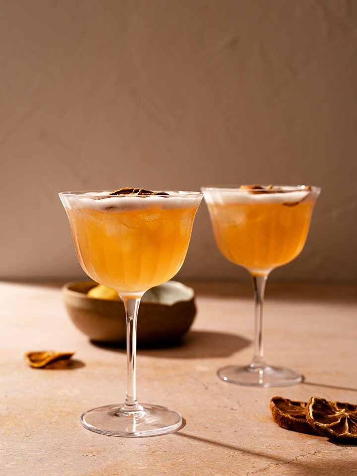 Frangelico sour cocktail
