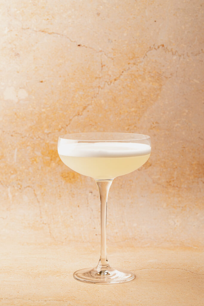 Front on photo of the White Lady cocktail